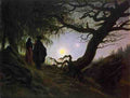 Friedrich Caspar David Man And Woman Contemplating The Moon Cdf A4 Photo Print