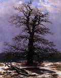 Friedrich Caspar David Oak In The Snow A4 Photo Print