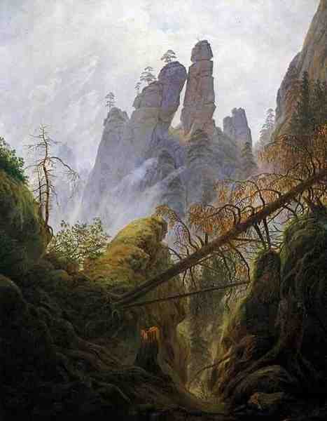 Friedrich Caspar David Rocky Ravine A4 Photo Print
