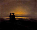 Friedrich Caspar David Sunset A4 Photo Print