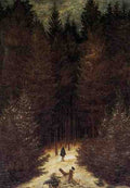 Friedrich Caspar David The Chasseaur In The Forest A4 Photo Print