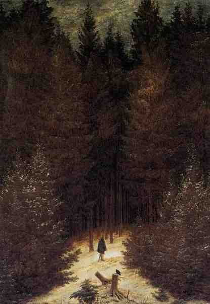 Friedrich Caspar David The Chasseaur In The Forest A4 Photo Print
