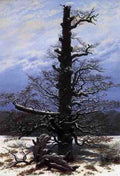 Friedrich Caspar David The Oaktree In The Snow A4 Photo Print