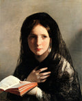 Friedrich Von Amerling In Traumen Versunken A Pensive Mo Art A4 Photo Print