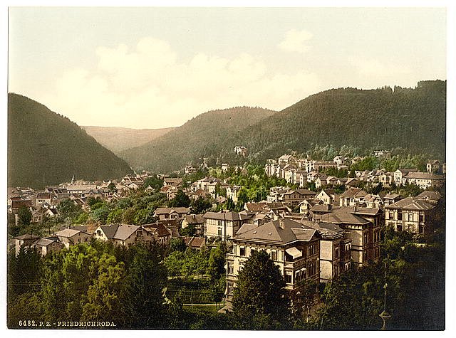 Friedrichrhoda II  Thuringia Vintage A4 Photo Print