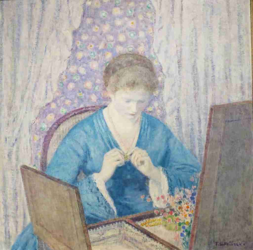 Frieseke Frederick C 1874 1939 Girl in Blue c1918 A4 Photo Print