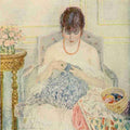 Frieseke Frederick C 1874 1939 Young girl sewing A4 Photo Print
