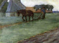 Frieseke Frederick C Man Plowing A4 Photo Print