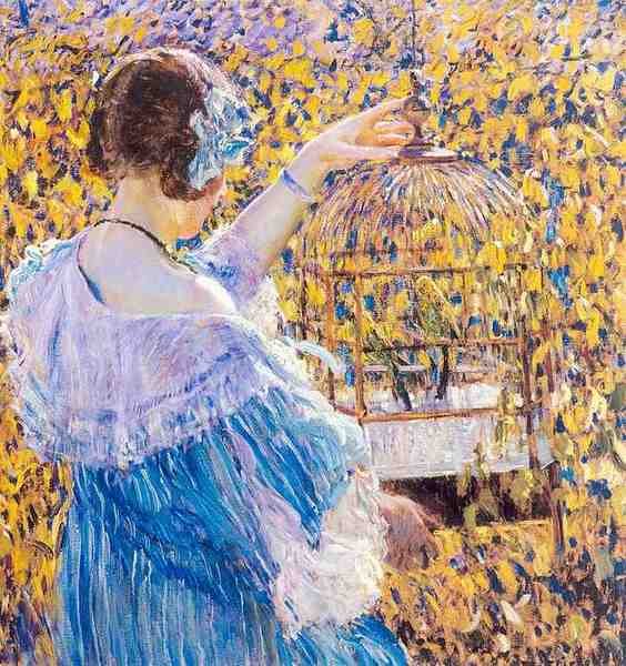 Frieseke Frederick C The Birdcage A4 Photo Print
