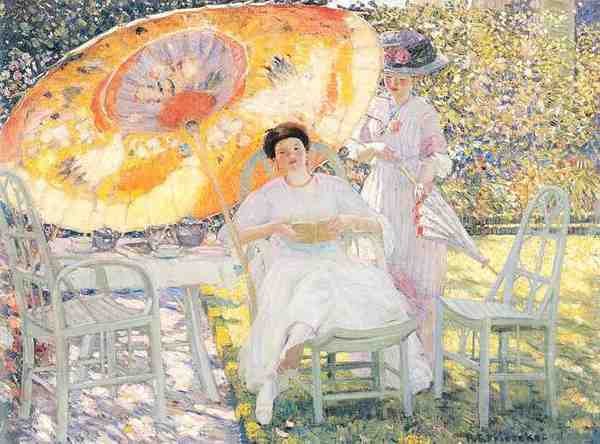 Frieseke Frederick C The Garden Parasol A4 Photo Print