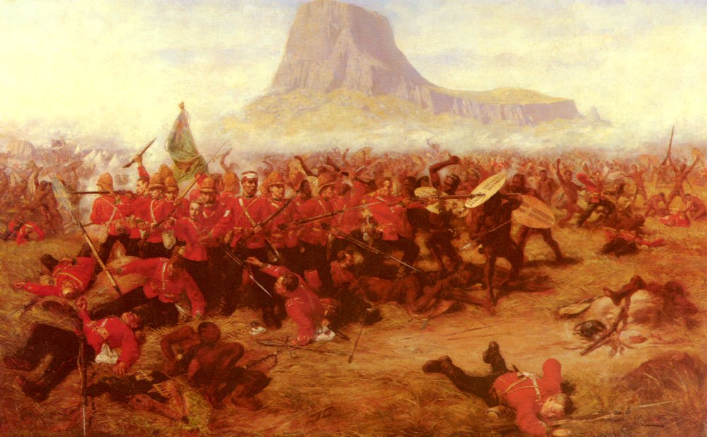 Fripp Charles edwin The Battle Of Isandhlwana Art A4 Photo Print