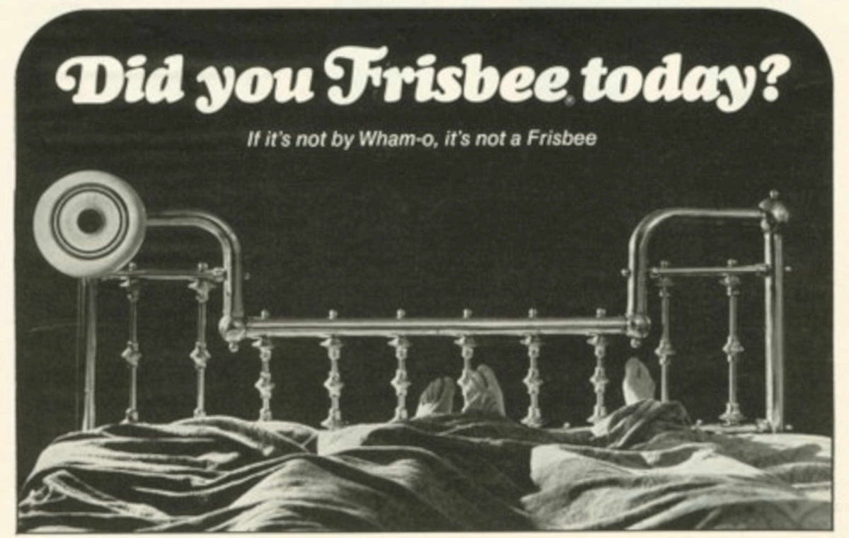 Frisbee Mattress Target 1970s Vintage Retro Advert