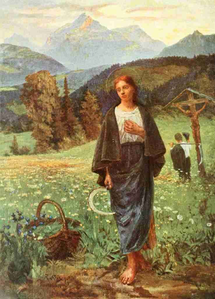 Frische R Christliche Kunst 8 1911 St Notburga A4 Photo Print