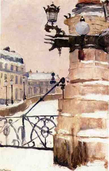 Frits Thaulow Vinter I Paris Winter In Paris 5 A4 Photo Print