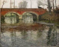 Frits Thaulow french river landscape with a stone bridge Art A4 Photo Print