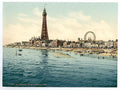 From Central Pier Blackpool Vintage A4 Photo Print