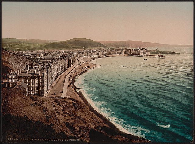 From Constitution Hill Aberystwith Vintage A4 Photo Print