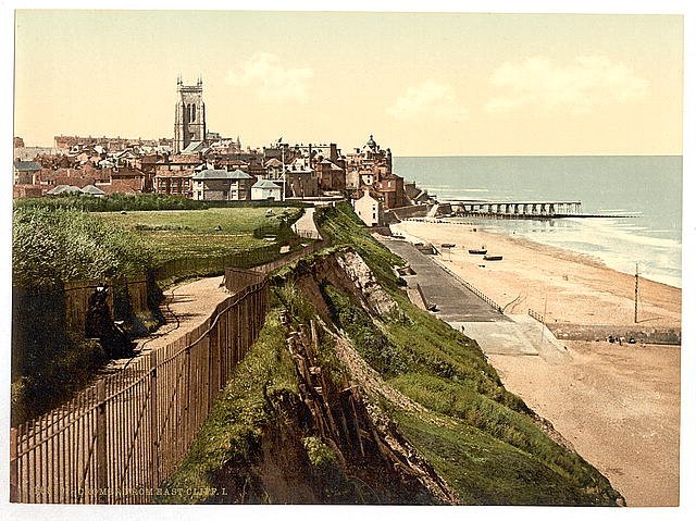 From E Cliff I Cromer Vintage A4 Photo Print