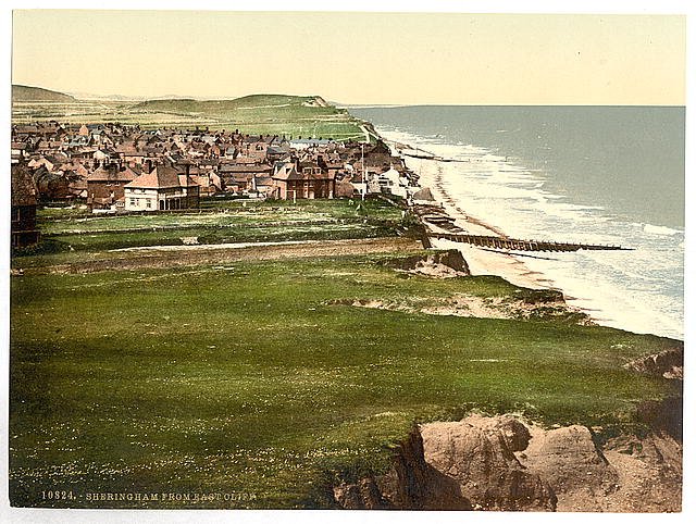 From East Cliff Sheringham Vintage A4 Photo Print