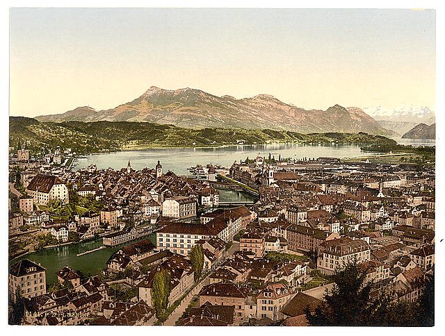 From Gutsch Lucerne Vintage A4 Photo Print