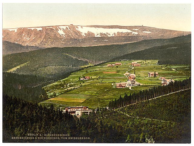 From Heidelberg Riesengebirge Vintage A4 Photo Print