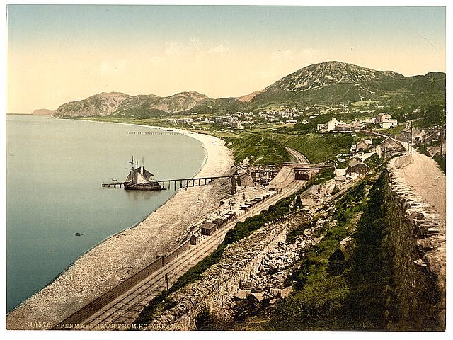 From Holyhead Road Penmaenmawr Vintage A4 Photo Print