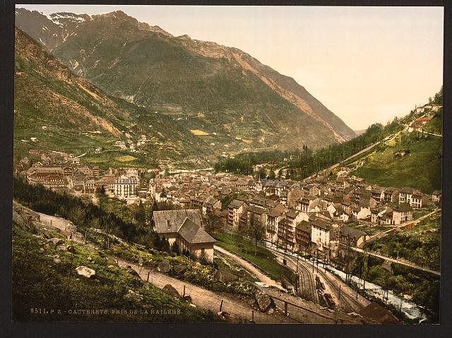 From La Railliere Cauterets Pyrenees Vintage A4 Photo Print