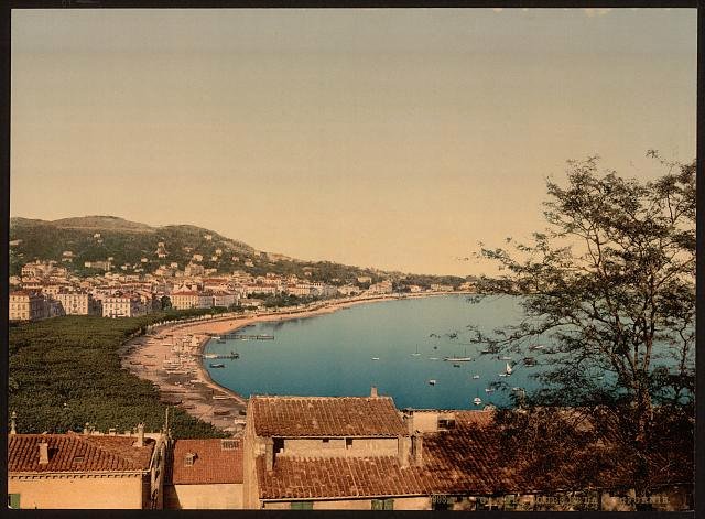 From Mont Chevalier Cannes Vintage A4 Photo Print