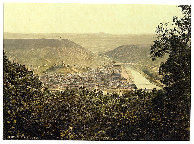 From Niederwald Bingen the Rhine Vintage A4 Photo Print