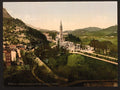 From Notre Dame de Lourdes Lourdes Pyrenees Vintage A4 Photo Print
