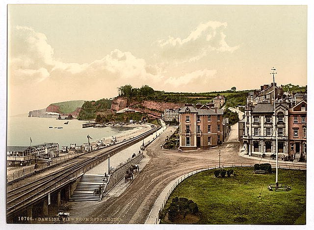 From Royal Hotel Dawlish Vintage A4 Photo Print