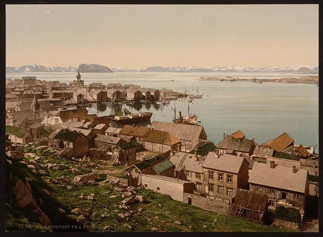 From St Hanshaugen Hammerfest Vintage A4 Photo Print