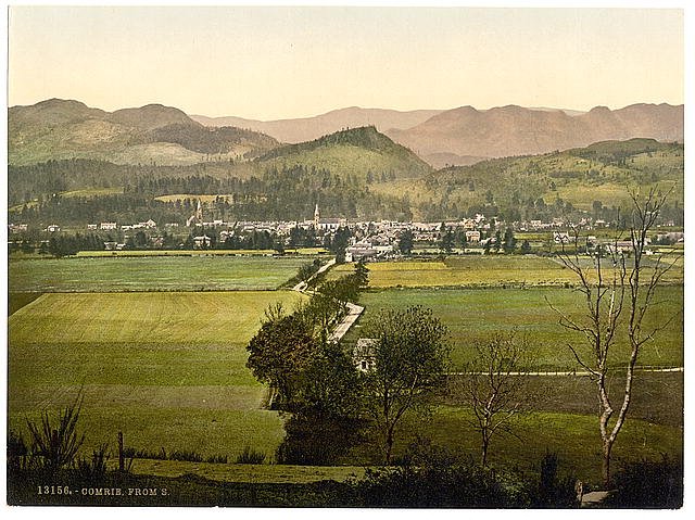 From south Comrie Vintage A4 Photo Print