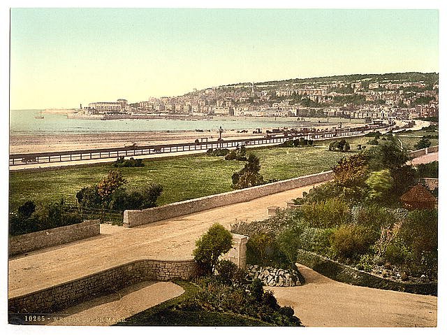 From south Weston super Mare Vintage A4 Photo Print