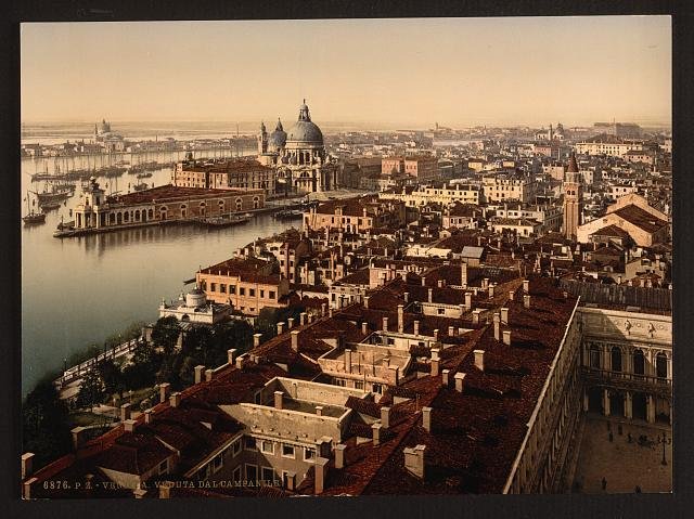 From the Campanile II Venice Vintage A4 Photo Print