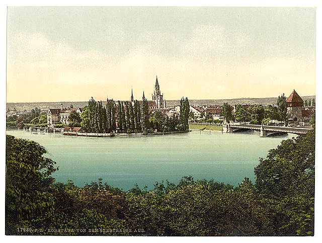 From the Seestrasse Constance Baden Vintage A4 Photo Print
