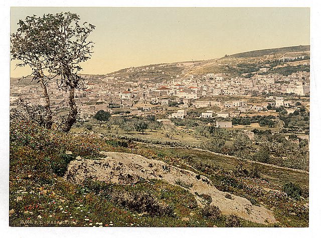 From the east Nazareth Vintage A4 Photo Print