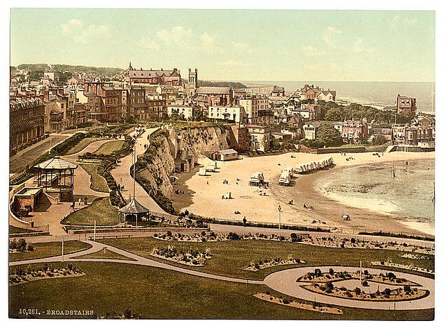From the gardens Broadstairs Vintage A4 Photo Print