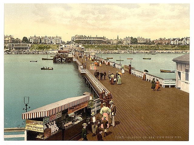 From the pier Clacton on Sea Vintage A4 Photo Print