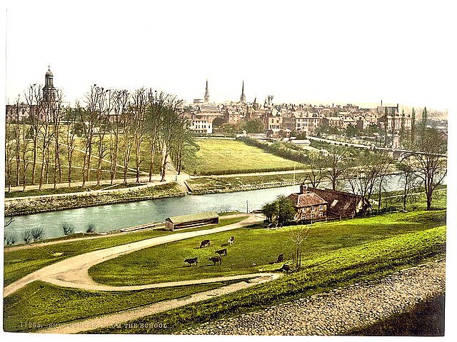 From the school Shrewsbury Vintage A4 Photo Print