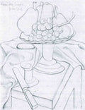 Fruit Bowl Glass And Knives Juan Gris Abstract Art A4 Photo Print