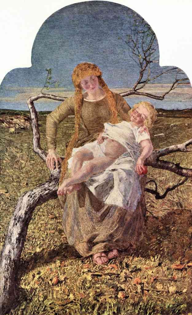 Fruit Of Love Giovanni Segantini Symbolism A4 Photo Print