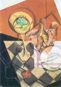 Fruit Peel And Carafe Juan Gris Abstract Art A4 Photo Print