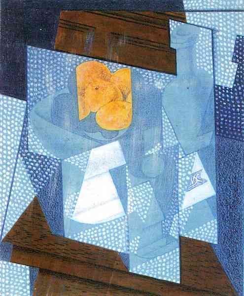 Fruit bowl by Juan Gris Abstract Art A4 Photo Print