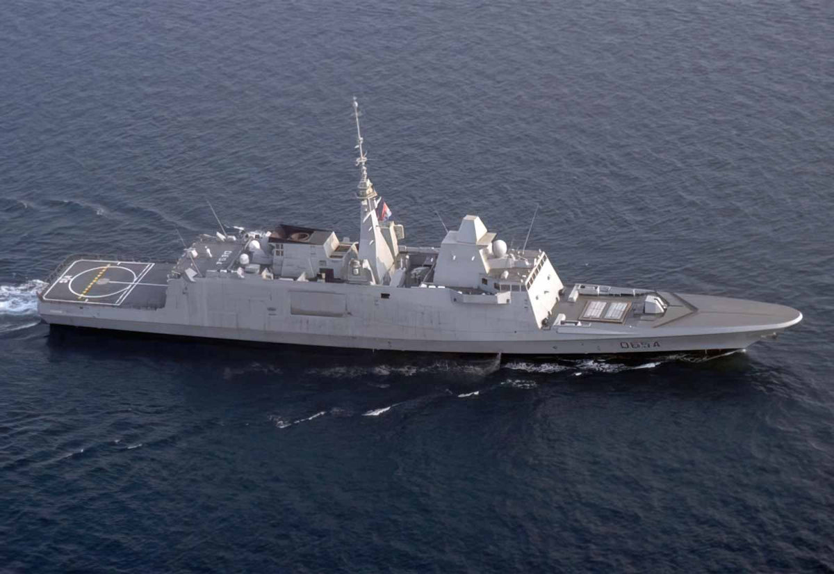 Fs Auvergne D654 Anti Submarine Destroyer French Navy A4 Photo Print