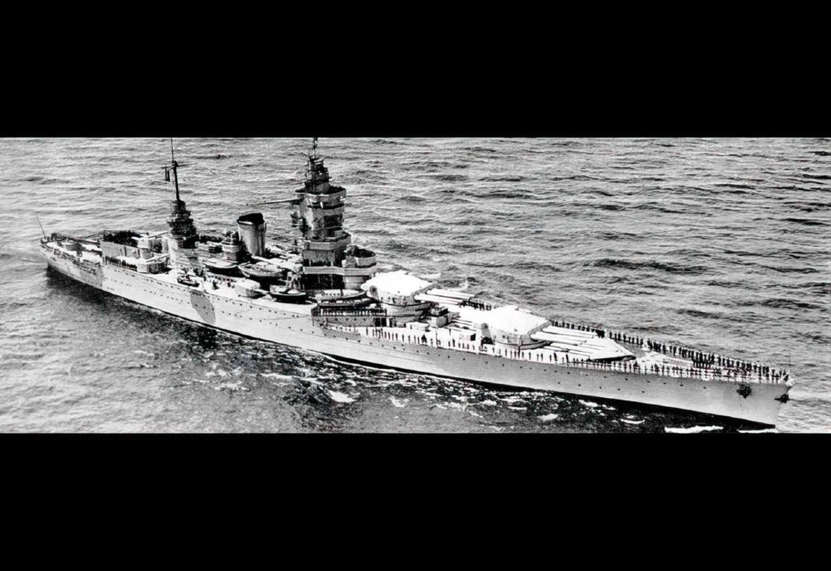 Fs Dunkerque Battleship Warship French Navy A4 Photo Print