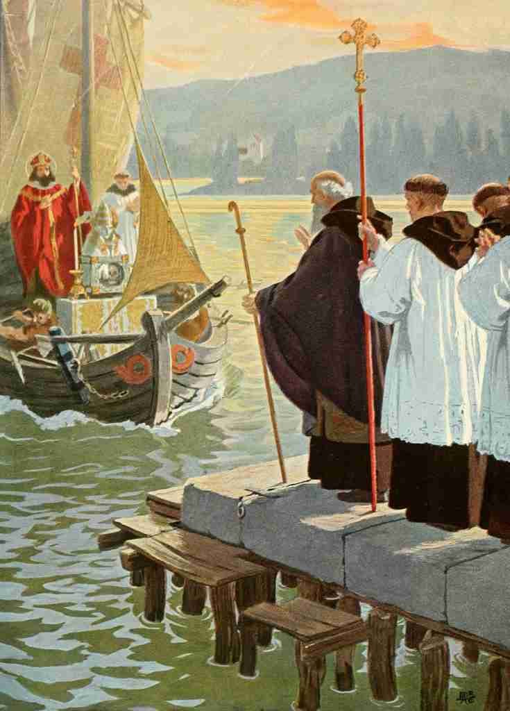 Fugel Gebhard 1863 1939 Christliche Kunst 4 1907 Monks A4 Photo Print