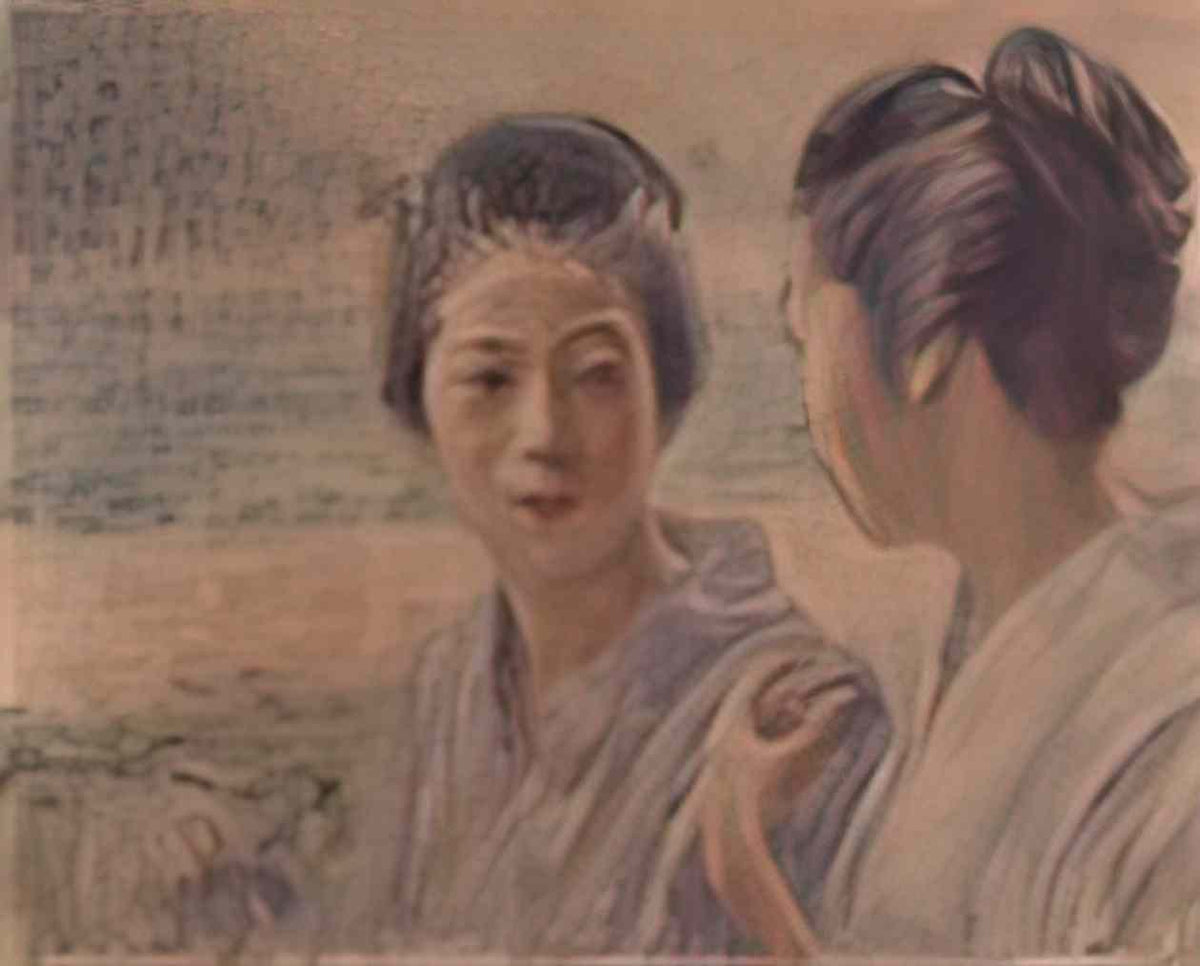 Fujishima Takeji a stroll by fujishima takeji geidai museum Art A4 Photo Print