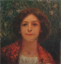 Fujishima Takeji fujishimatakeji 1906 potrait of an european woman Art A4 Photo Print
