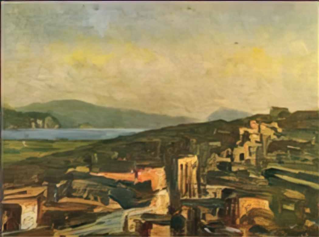 Fujishima Takeji fujishimatakeji 1908 1909 pompeii Art A4 Photo Print